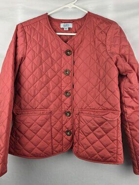 Croft & Barrow Chunky Button Quilted Jacket with Pockets, PS
